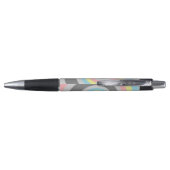 Trippy Groovy Spiraal Abstract Demiflux Pride Vlag Pen (Achterkant)