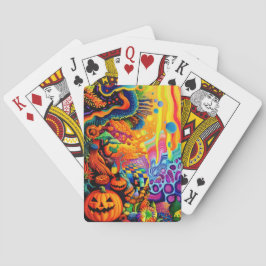 Trippy Halloween Pokerkaarten