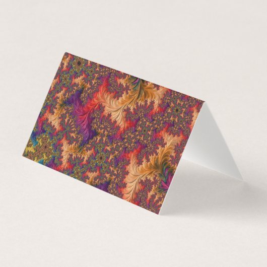 Trippy Heldere Schitterende Vertakkende Abstracte Kaart (Voorkant)