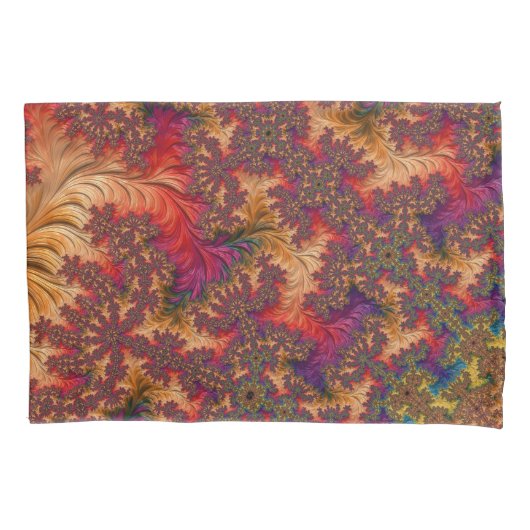 Trippy Heldere Schitterende Vertakkende Abstracte Kussensloop (Voorkant-Links)