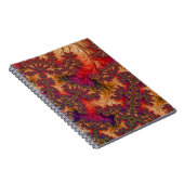 Trippy Heldere Schitterende Vertakkende Abstracte  Notitieboek (Rechterzijde)