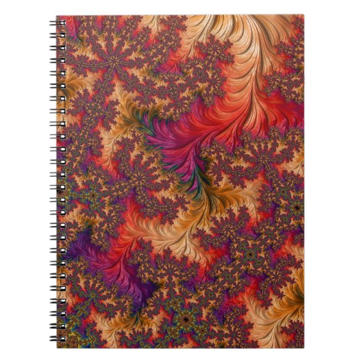Trippy Heldere Schitterende Vertakkende Abstracte  Notitieboek (Voorkant)