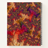 Trippy Heldere Schitterende Vertakkende Abstracte  Notitieboek (Achterkant)
