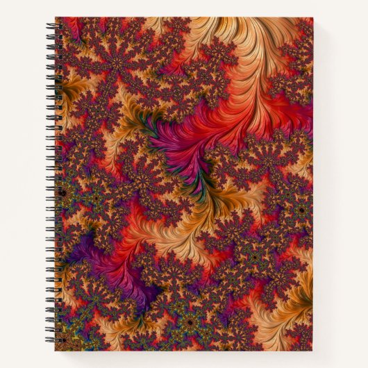 Trippy Heldere Schitterende Vertakkende Abstracte  Notitieboek (Voorkant)