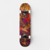 Trippy Heldere Schitterende Vertakkende Abstracte Persoonlijk Skateboard (Voorkant)