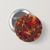 Trippy Heldere Schitterende Vertakkende Abstracte Ronde Button 5,7 Cm (Voorkant /achterkant)