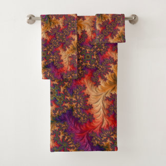 Trippy Heldere Verbluffende Vertakkende Abstracte  Bad Handdoek