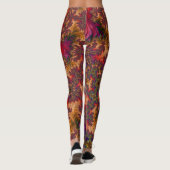 Trippy Heldere Verbluffende Vertakkende Abstracte Leggings (Achterkant)