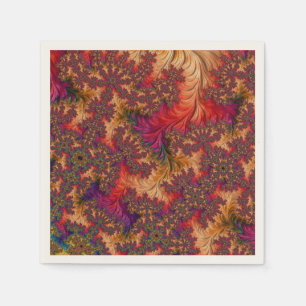 Trippy Heldere Verbluffende Vertakkende Abstracte  Servet