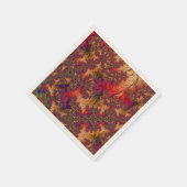 Trippy Heldere Verbluffende Vertakkende Abstracte Servet (Hoek)