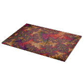 Trippy Heldere Verbluffende Vertakkende Abstracte  Snijplank (Hoek)