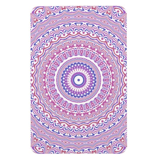 Trippy Hippie Boho Groovy Bohemian Kaleidoscoop Magneet (Verticaal)