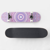 Trippy Hippie Boho Groovy Bohemian Kaleidoscoop Persoonlijk Skateboard (Horizontaal)