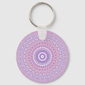Trippy Hippie Boho Groovy Bohemian Kaleidoscoop Sleutelhanger (Voorkant)