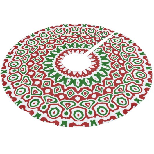 Trippy Hippie Groovy Boho Funky Christmas Mandala Kerstboom Rok (Gekanteld)
