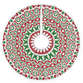 Trippy Hippie Groovy Boho Funky Christmas Mandala Kerstboom Rok (Voorkant)
