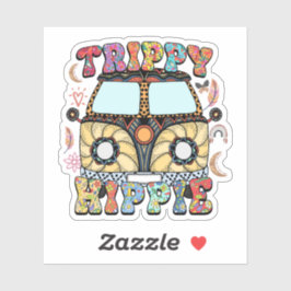 Trippy Hippie Indie esthetics Sticker