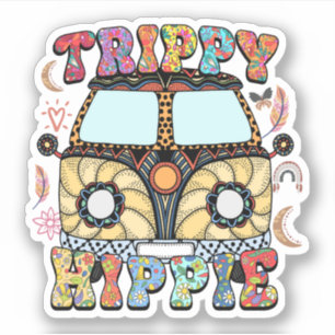 Trippy Hippie Indie esthetics Sticker