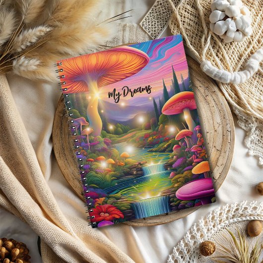 Trippy Hippy Fantasy Spiraal Foto Notitieboek