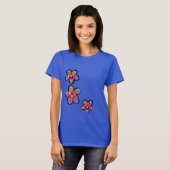 Trippy Hippy Happy Smile Daisy Flowers T-shirt (Voorkant volledig)
