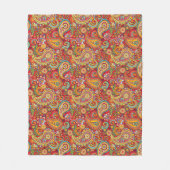 Trippy Hippy Paisley Fleece Blanket (Voorkant)