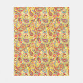 Trippy Hippy Paisley Fleece Deken (Voorkant)