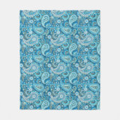 Trippy Hippy Paisley Fleece Deken (Voorkant)