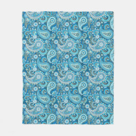 Trippy Hippy Paisley Fleece Deken