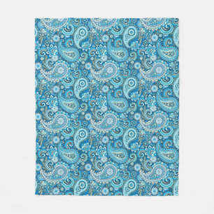 Trippy Hippy Paisley Fleece Deken