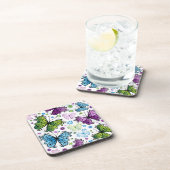 Trippy Hippy Retro Butterfly Bier Onderzetter (Rechterzijde)