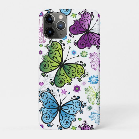 Trippy Hippy Retro Butterfly Case-Mate iPhone Case (Achterkant)