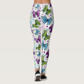 Trippy Hippy Retro Butterfly Leggings (Achterkant)