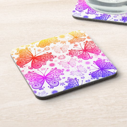 Trippy Hippy Retro Paisley Bier Onderzetter (Linkerzijde)