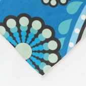 Trippy Hippy Retro Paisley Fleece Deken (Hoek)