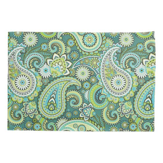 Trippy Hippy Retro Paisley Kussensloop (Achterkant)