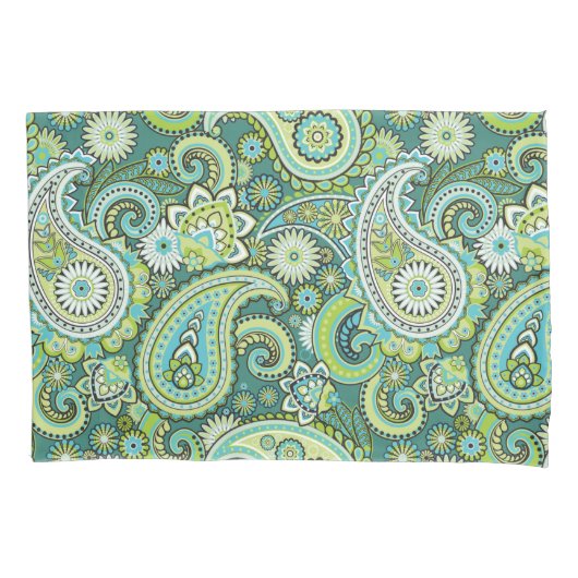 Trippy Hippy Retro Paisley Kussensloop (Voorkant)