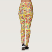 Trippy Hippy Retro Paisley Leggings (Achterkant)