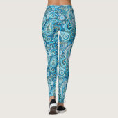 Trippy Hippy Retro Paisley Leggings (Achterkant)