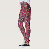 Trippy Hippy Retro Paisley Leggings (Links)
