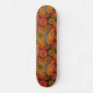 Trippy Hippy Retro Paisley Persoonlijk Skateboard
