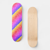 Trippy Hippy Retro Paisley Persoonlijk Skateboard (Voorkant)