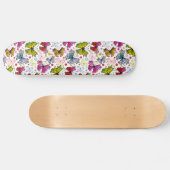 Trippy Hippy Retro Paisley Persoonlijk Skateboard (Horizontaal)