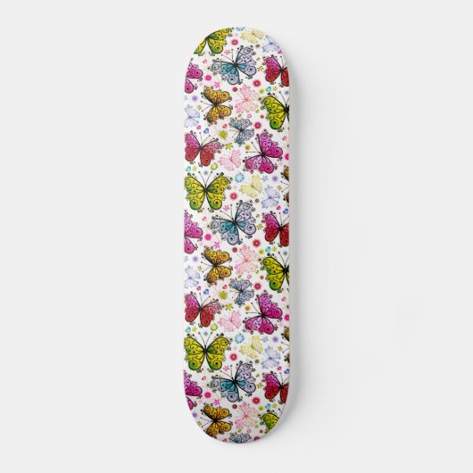 Trippy Hippy Retro Paisley Persoonlijk Skateboard (Voorkant)