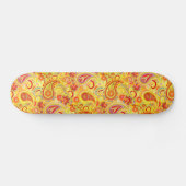 Trippy Hippy Retro Paisley Persoonlijk Skateboard (Horizontaal)