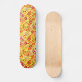 Trippy Hippy Retro Paisley Persoonlijk Skateboard (Voorkant)
