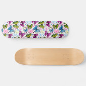 Trippy Hippy Retro Paisley Persoonlijk Skateboard (Horizontaal)