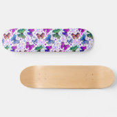 Trippy Hippy Retro Paisley Persoonlijk Skateboard (Horizontaal)