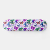 Trippy Hippy Retro Paisley Persoonlijk Skateboard (Horizontaal)