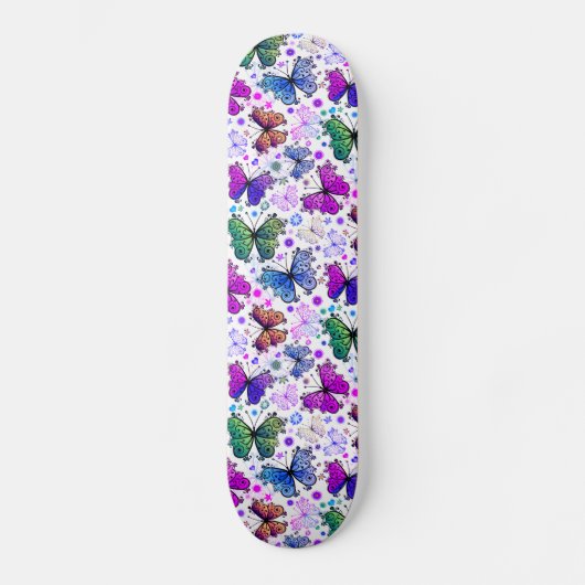 Trippy Hippy Retro Paisley Persoonlijk Skateboard (Voorkant)