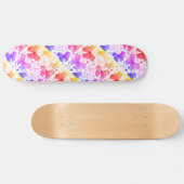 Trippy Hippy Retro Paisley Persoonlijk Skateboard (Horizontaal)